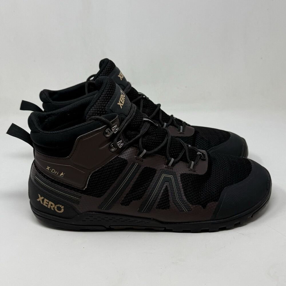 Xero Xcursion Fusion Barefoot Boots Mens 13 Brown Black Waterproof Hiking
